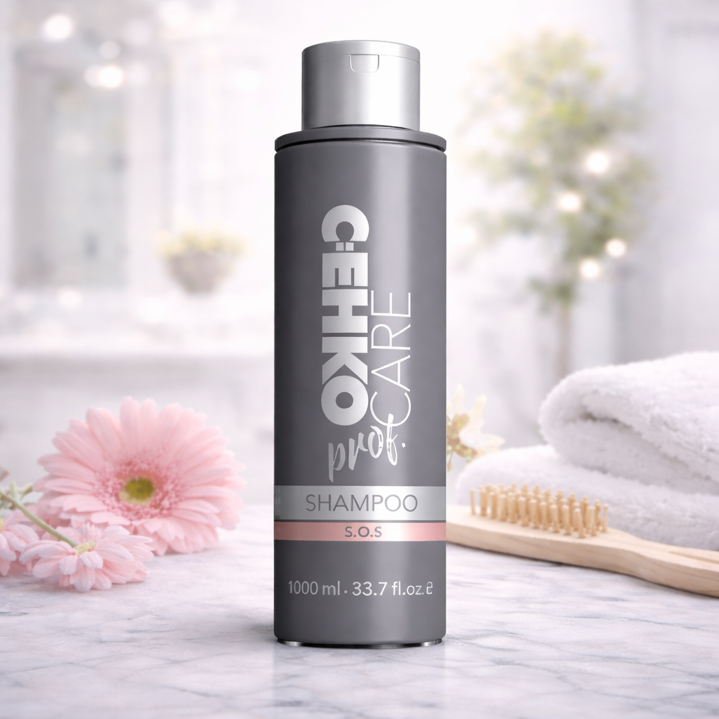 CEHKO SHAMPOO S.O.S 250ml e 1000ml louros pintados, descolorados, permanentados e ondulados