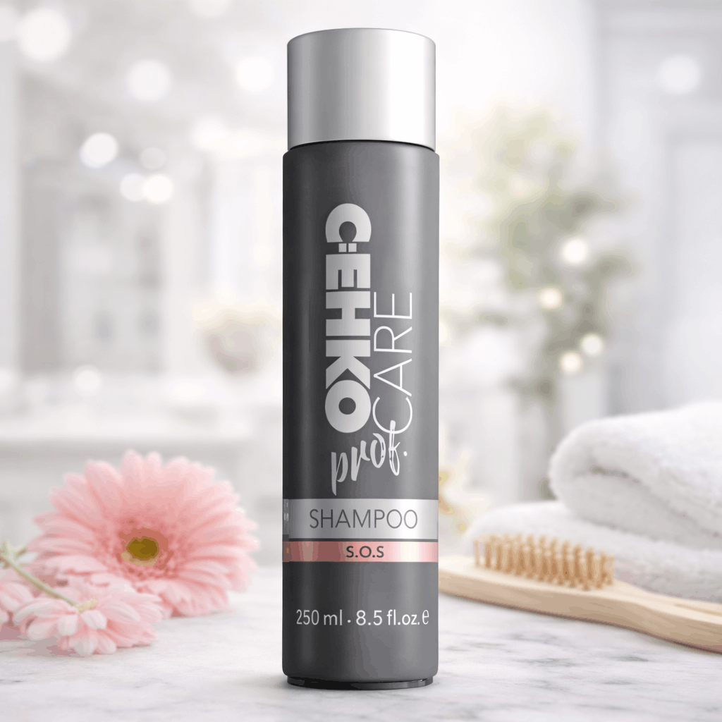 CEHKO SHAMPOO S.O.S 250ml e 1000ml louros pintados, descolorados, permanentados e ondulados